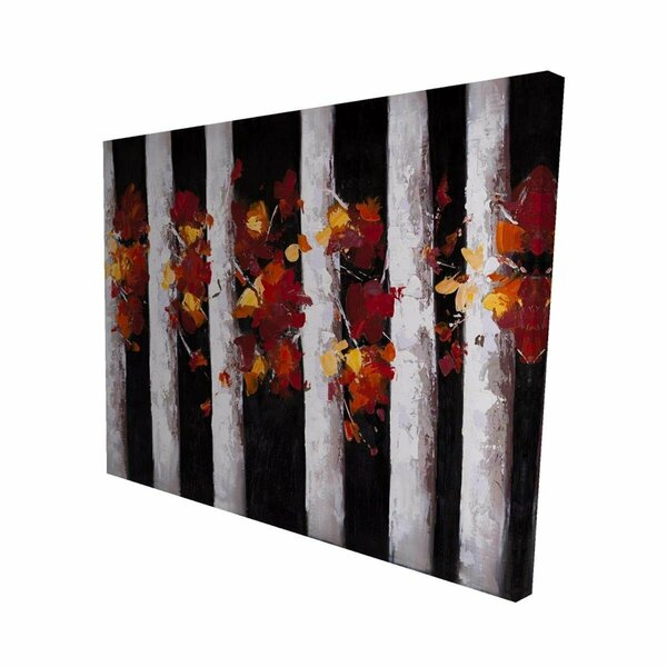Begin Home Decor 16 x 20 in. Trees & Fall Leaves-Print on Canvas 2080-1620-LA37